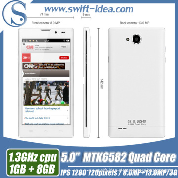 New 5.0" IPS Mtk6582 Quad Core Android Mobile (HD5000)